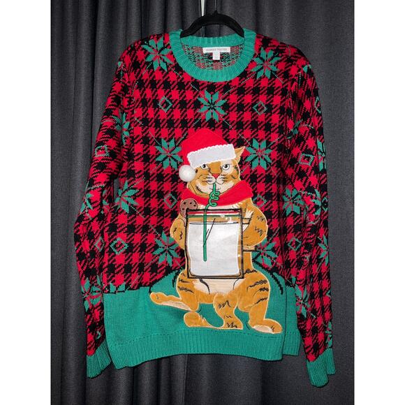 Ugly Christmas Sweater Xmas Size Large - Picture 1 of 3